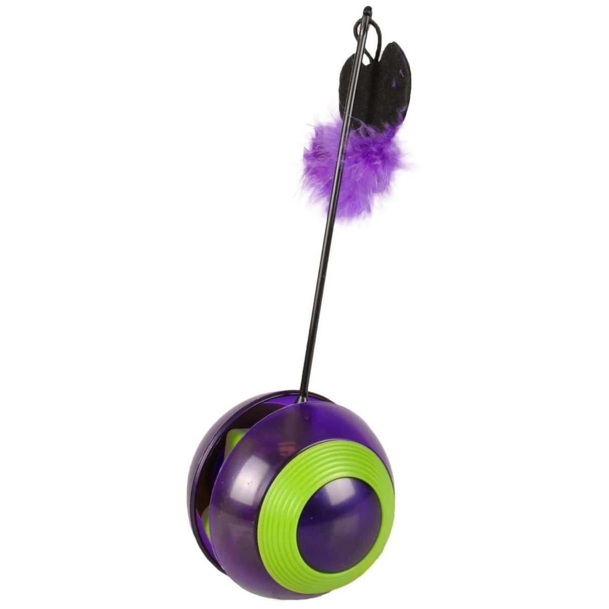 Flamingo Tumbler with Led Cat Toy - PURPLE - Shopivet.com