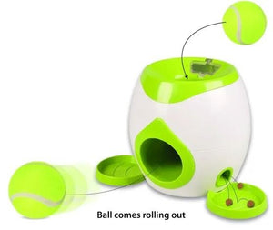Flamingo Wilson Interactive Fetch & Treat + Tennis Ball 18cm Dog Toy - Shopivet.com