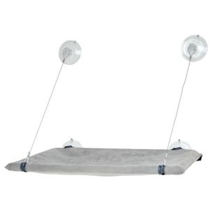 Flamingo Window Lounger Chill Grey Cat Hammock - Grey - Shopivet.com