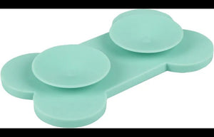 Flamingo Yummy Silicone Bone Lick Pad - Mint Green Small - Shopivet.com