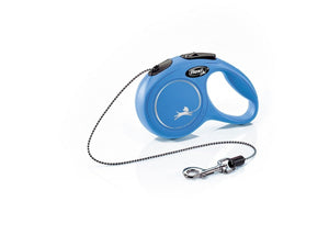 Flexi New Classic Cord Retractable Dog Leash - BLUE X - SMALL - Shopivet.com