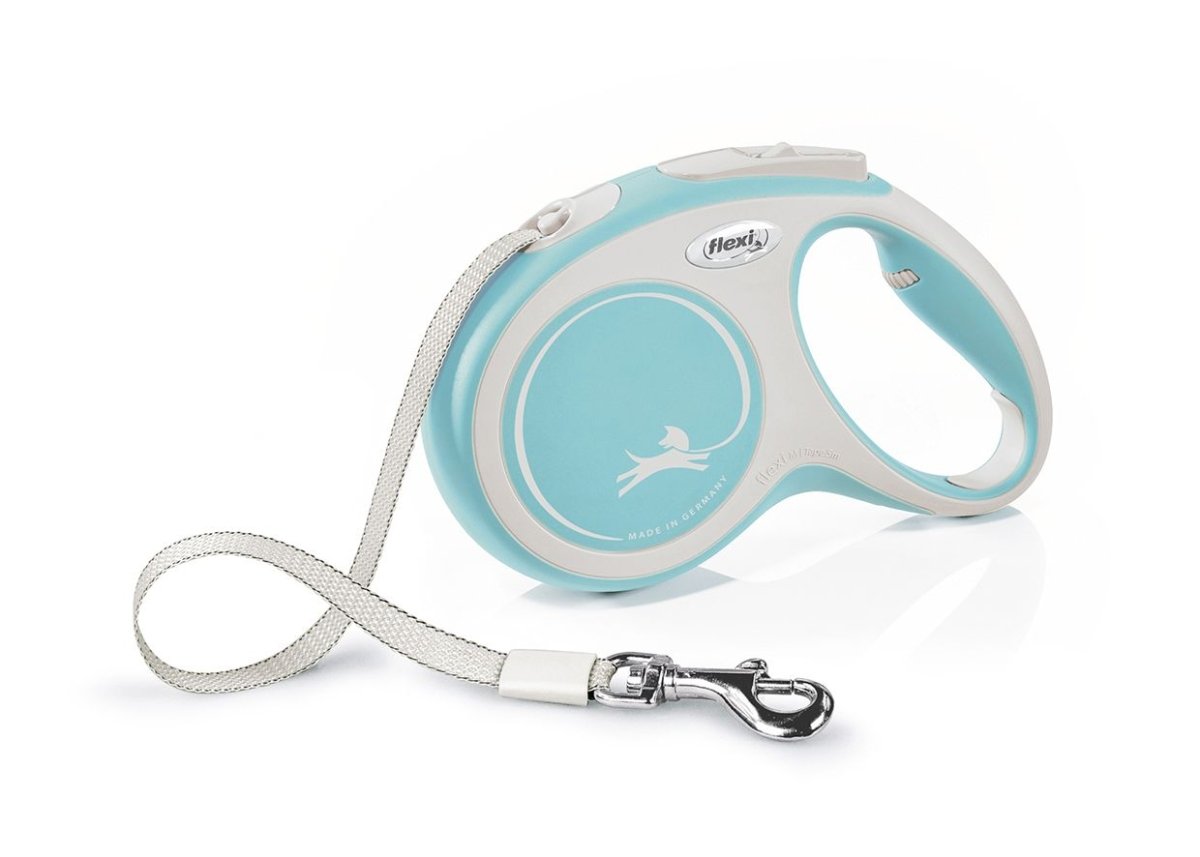 Flexi New Comfort Tape Dog Leash - LIGHT BLUE S/5M - Shopivet.com