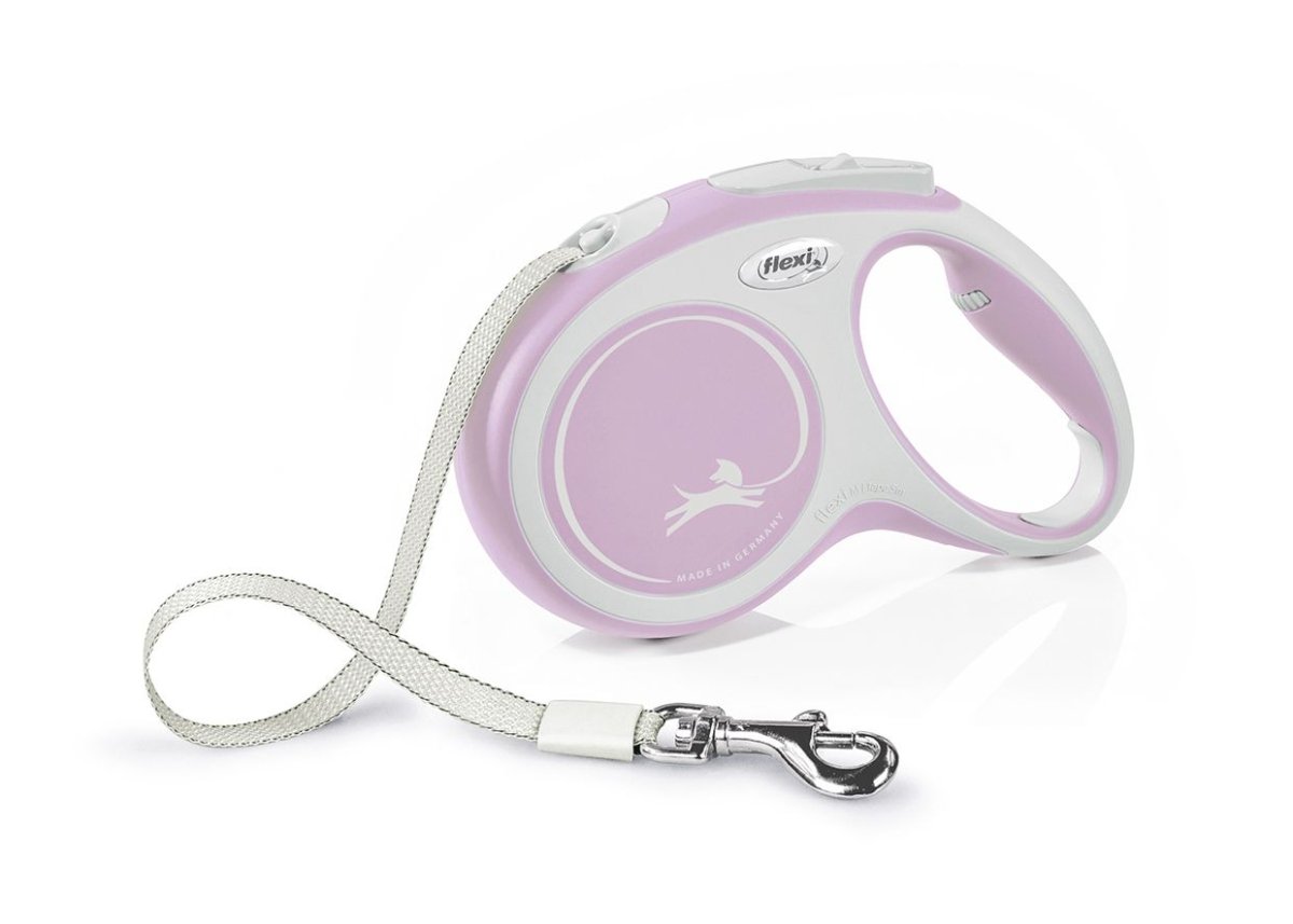 Flexi New Comfort Tape Dog Leash - ROSE M/5M - Shopivet.com