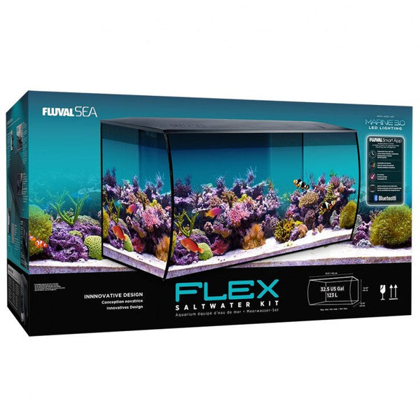 FLUVAL SEA FLEX SALTWATER AQUARIUM KIT 123L- BLACK مجموعة حوض أسماك المياه المالحة - Shopivet.com