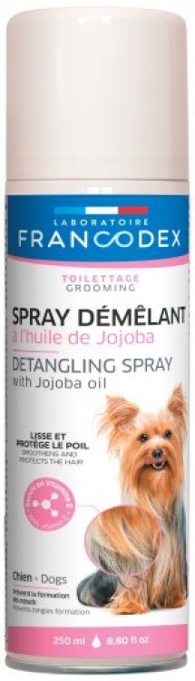 Francodex Detangling Spray With Jojoba Oil For Dogs 250ml - Shopivet.com