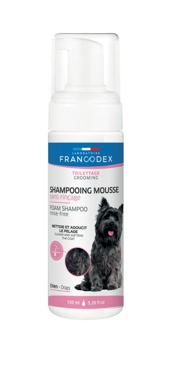 Francodex Rinse - Free Foam Shampoo For Dogs 150ml - Shopivet.com