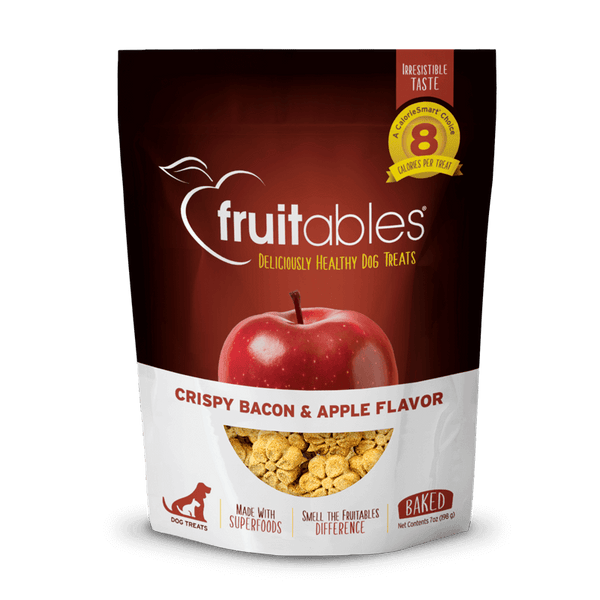 Fruitables Dog Treats Crispy Bacon & Apple Flavor 7oz - Shopivet.com