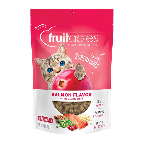 Fruitables Salmon Flavor with Cranberry Cat Treats 70g - Shopivet.com
