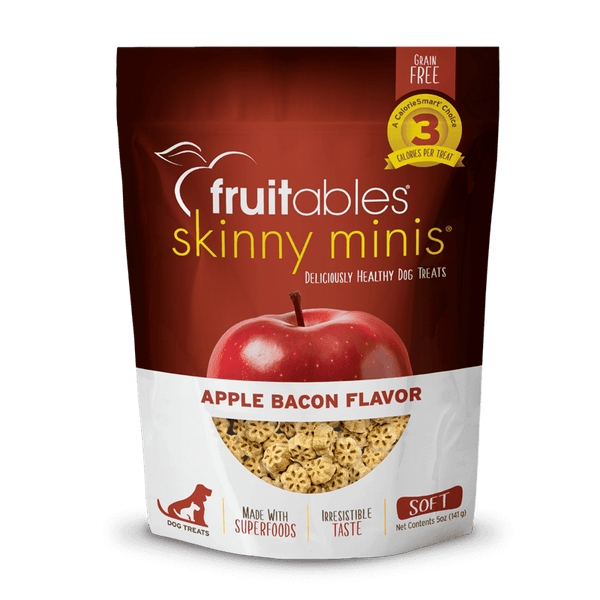 Fruitables Skinny Minis Dog Treats Apple & Bacon 5 oz - Shopivet.com