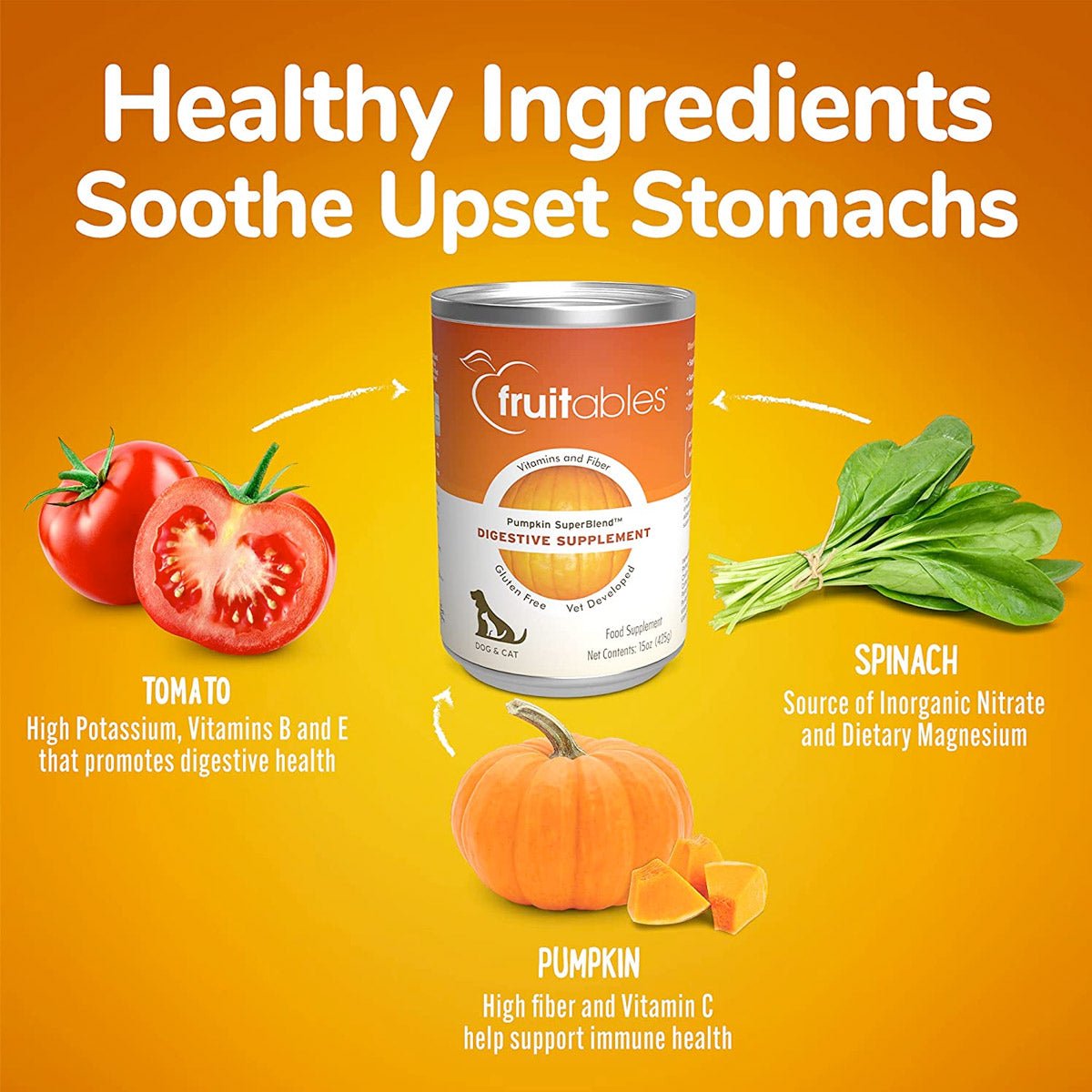 Fruitables Superblend Digestive Supplement 425g - Shopivet.com