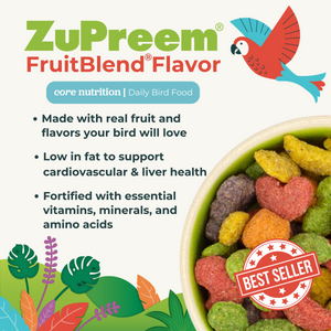 FruitBlend Flavor Medium & Large Parrot Food 10 lbs (4.54 kg)