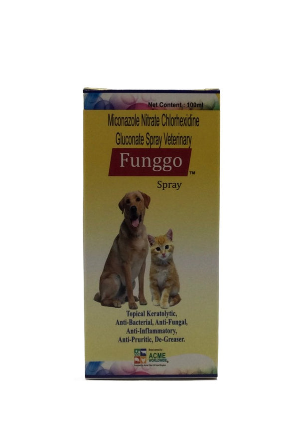 Funggo Anti Fungal & Anti bacterial Spray 100ml - Shopivet.com