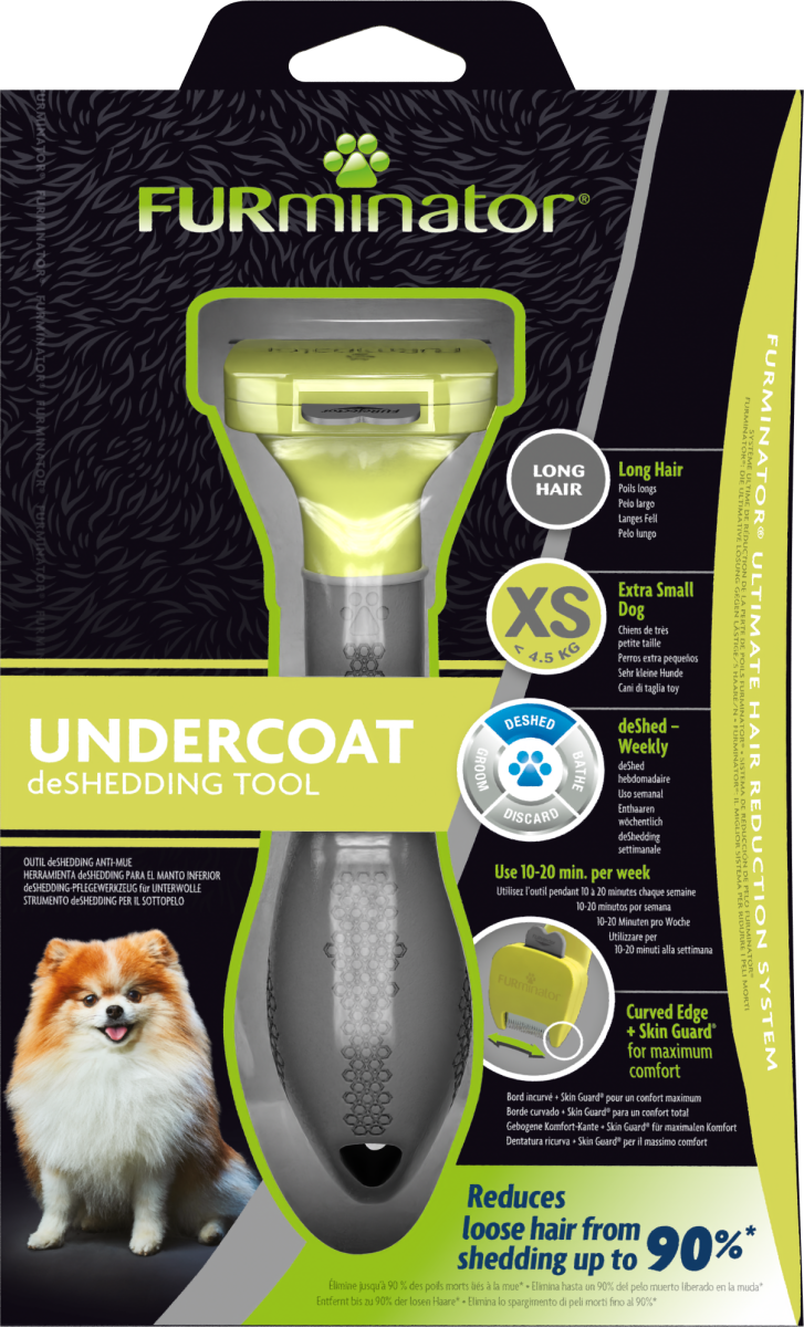 FURminator Undercoat deShedding Tool – XSmall Dog, Long Hair