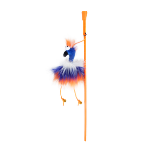 Furry Ball - Fluffy Bird Wand - Orange