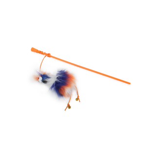 Furry Ball - Fluffy Bird Wand - Orange