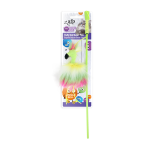 Furry Ball - Fluffy Bird Wand - Pink