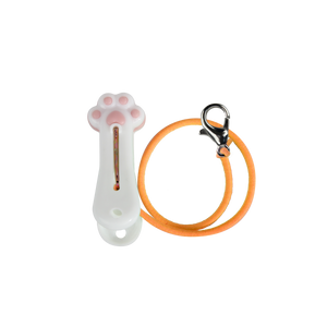 Furry Ball - Fluffy Spring with Finger Ring - Orange