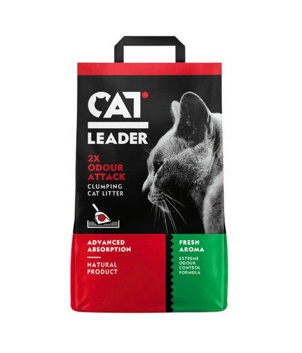 Geohellas Cat Leader Clumping 2XOdour Attack Fresh Aroma Cat Litter[Flavor - Fresh scent, Weight - 5kg] - Shopivet.com