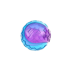 GiGwi Ball Purple/Blue Squeaker Transparent (Small) - Shopivet.com