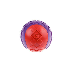 GiGwi Ball Red/Purple Squeaker Solid (Medium) - Shopivet.com
