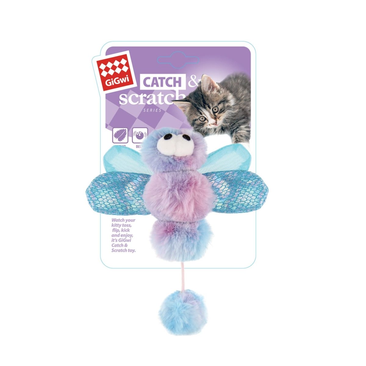 GiGwi Catch & Scratch Dragonfly - Shopivet.com
