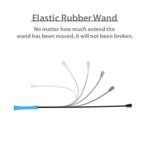 GiGwi Catwand Feather Teaser with natural feather, plush tail and TPR handle - Shopivet.com