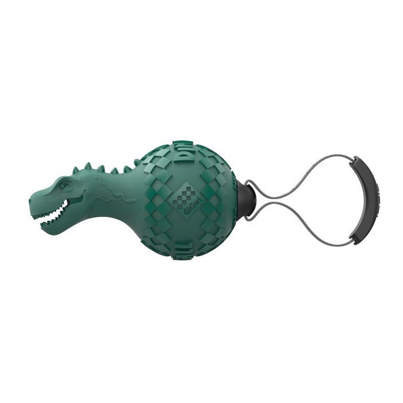 Gigwi Dinoball T - Rex ‘Push To Mute’ Lake Blue - Light Blue - Shopivet.com