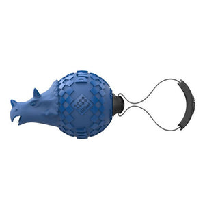 Gigwi Dinoball Triceratops “Push to Mute” Light Blue - Shopivet.com