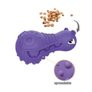 GiGwi DUMBBELL HEADS Hippo – Squeak and stuffable - Shopivet.com