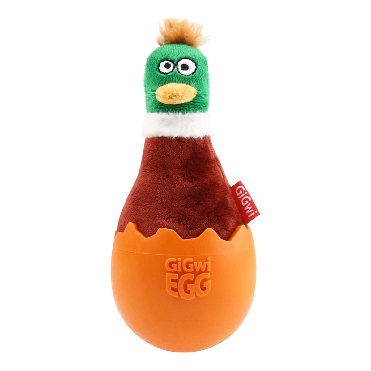 GiGwi EGG Wobble Fun Brown Duck – Medium - Shopivet.com