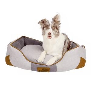 GiGwi Place Removable Cushion Luxury Dog Bed - Square - large - blue
