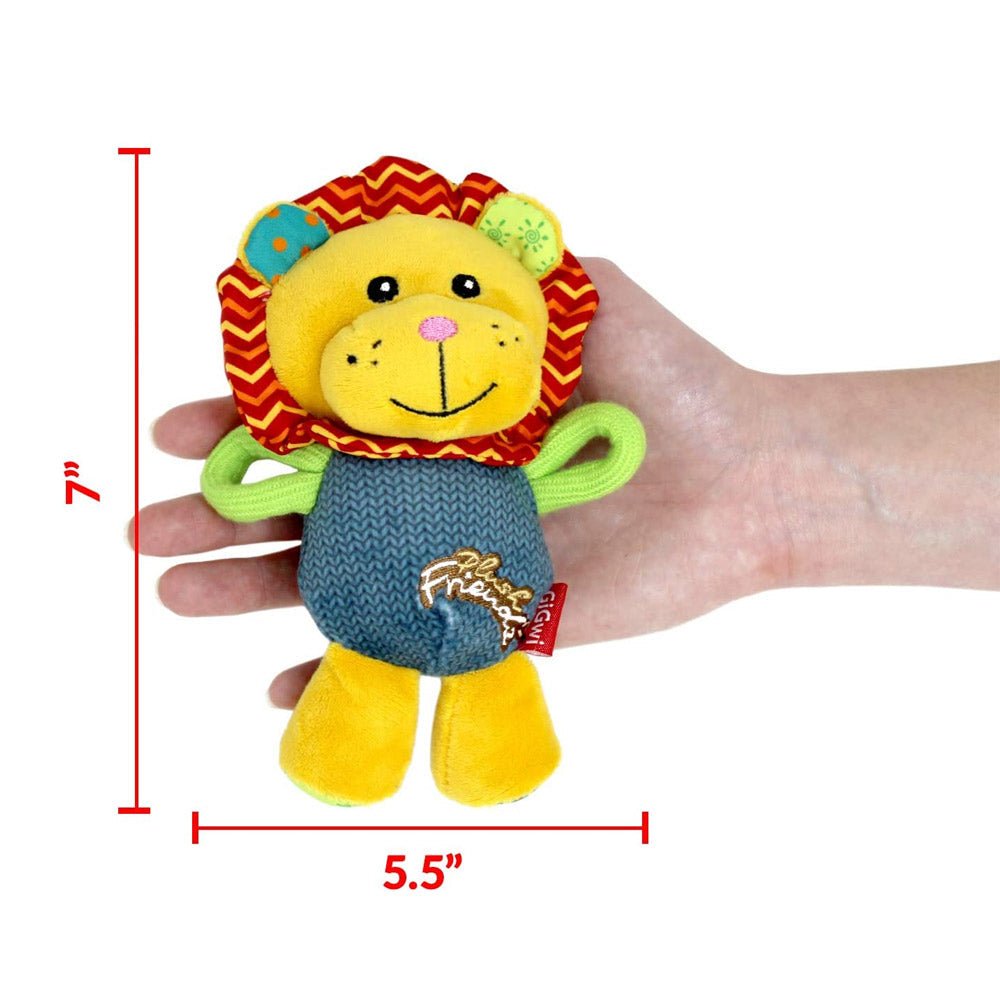 Gigwi Plush Friendz Dog Toy – Lion - Shopivet.com