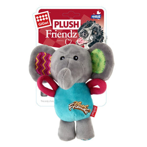 GiGwi Plush Friendz Squeaker Dog Toy – Elephant - Shopivet.com