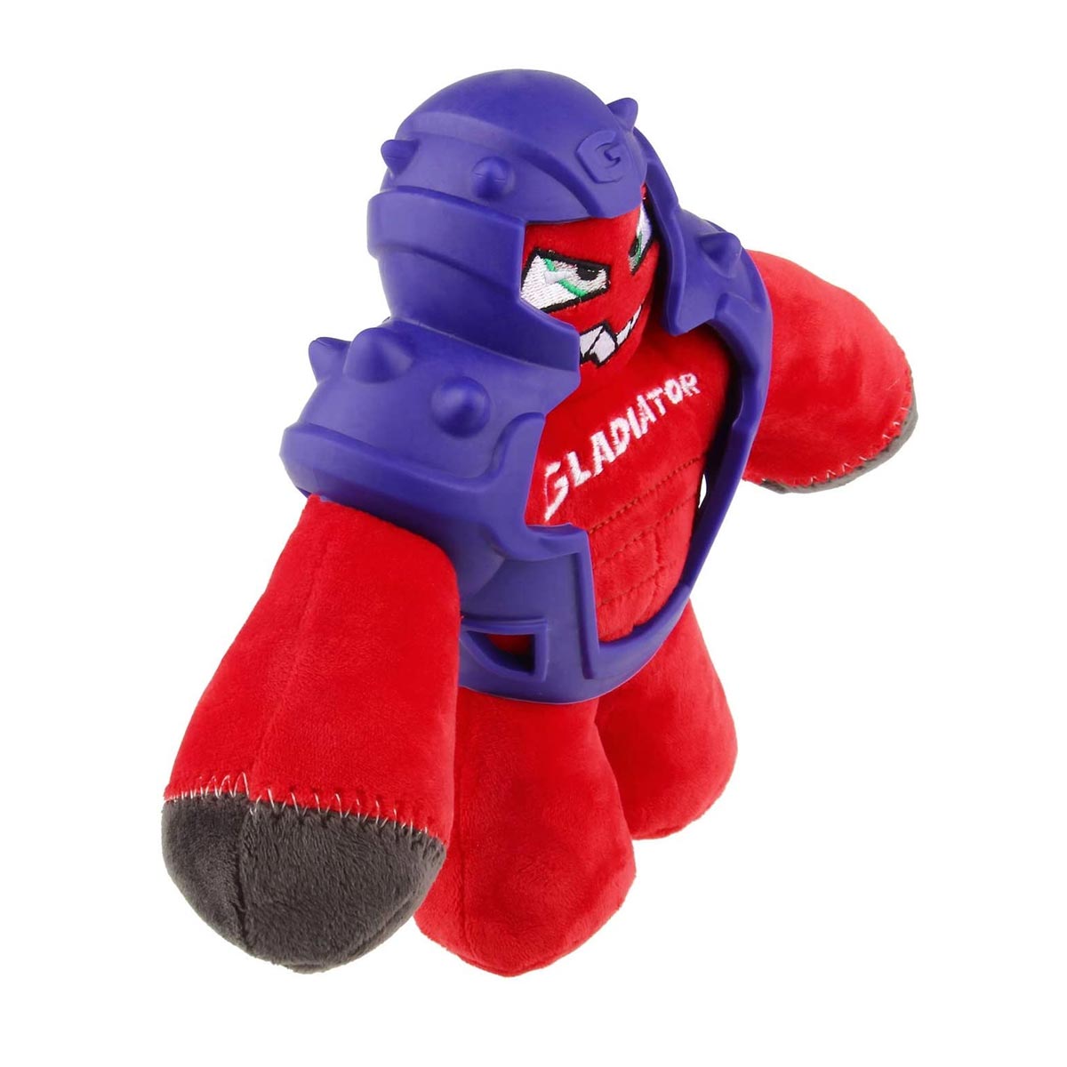 GIGWI Red Gladiator Plush TPR with Squeaker (Medium) - Shopivet.com