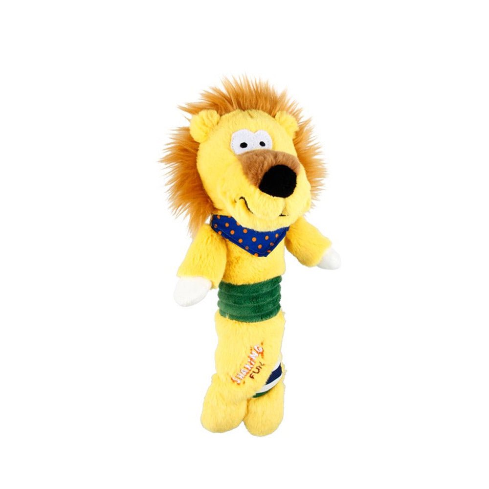 GIGWI Shaking Fun Plush Toy Lion With Squeaker Inside - Shopivet.com