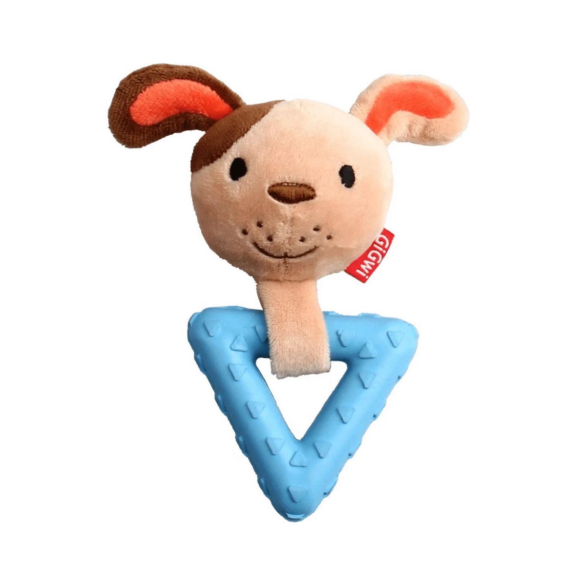 GiGwi Suppa Puppa Dog with Squeaker inside – Plush/TPR (Small) - Shopivet.com