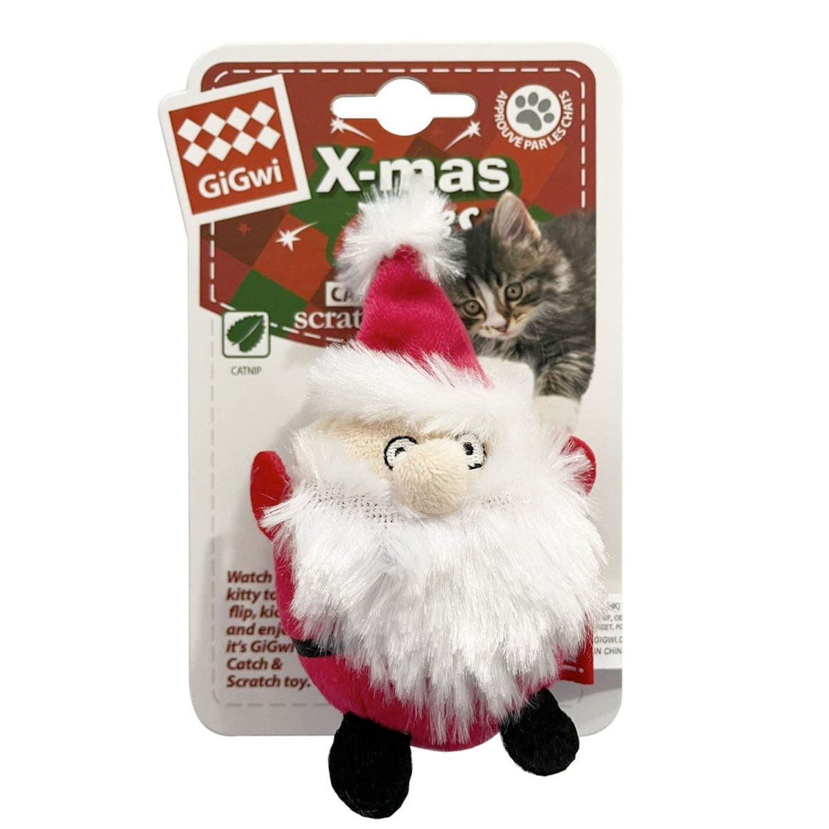 GiGwi X - mas Tales Santa Claus with catnip inside - Shopivet.com