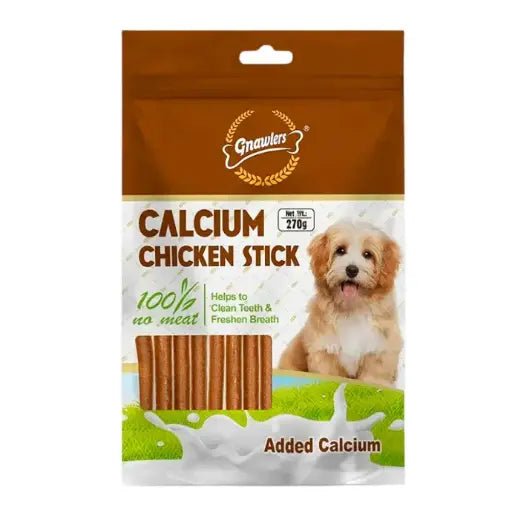 Gnawlers 2" Calcium Stick For Dogs 270g/pack - Chicken - Shopivet.com