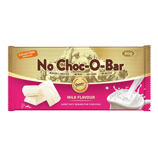 Gnawlers No Choc - O - Bar Milk Flavor For Dogs 80g (Cacao Free) - Shopivet.com