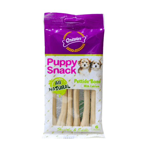 Gnawlers Puppy Snack - Pettide Bone With Calcium 6pcs/pack (40g) - Shopivet.com