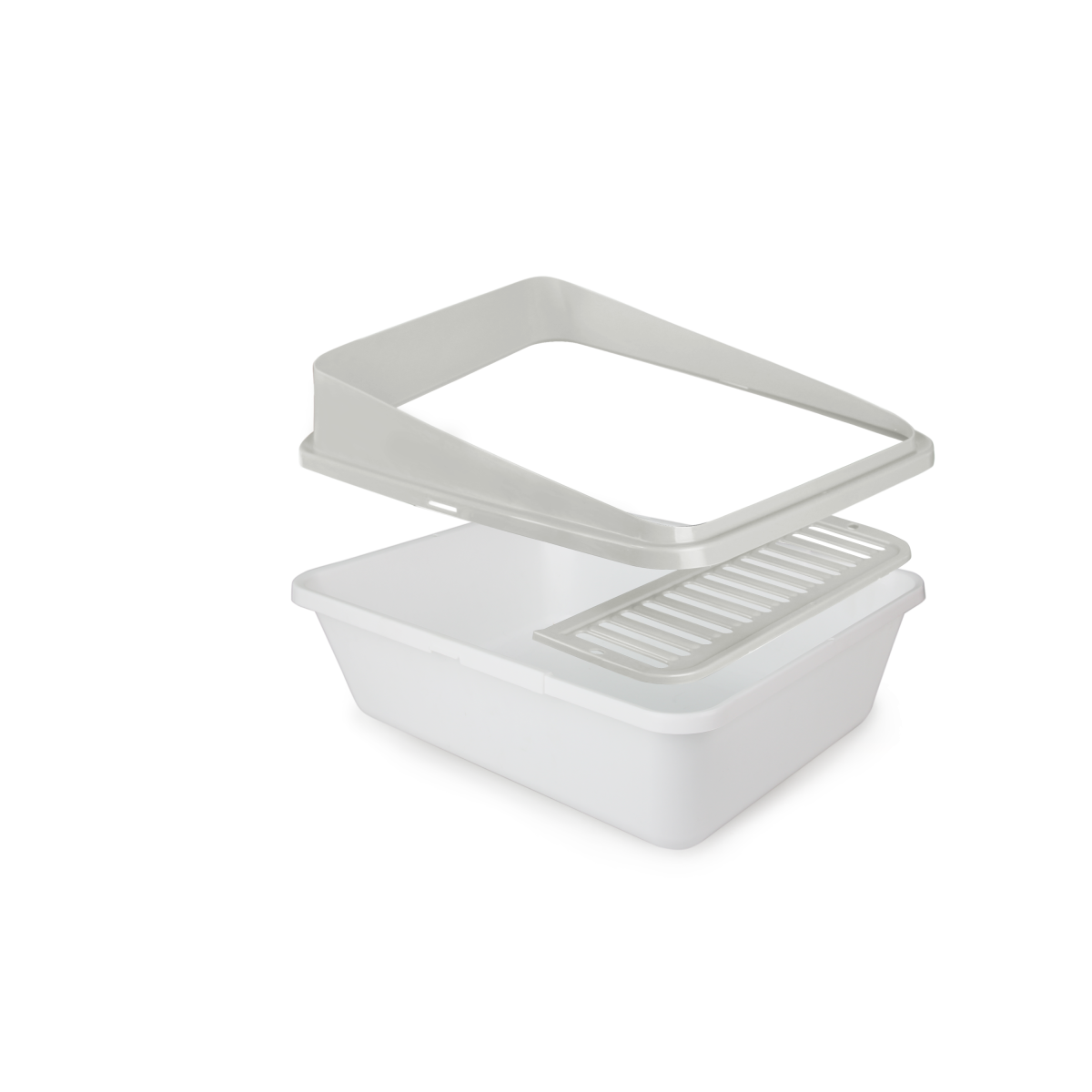 Go Fresh - High Back Cat Litter Box Large - Sand