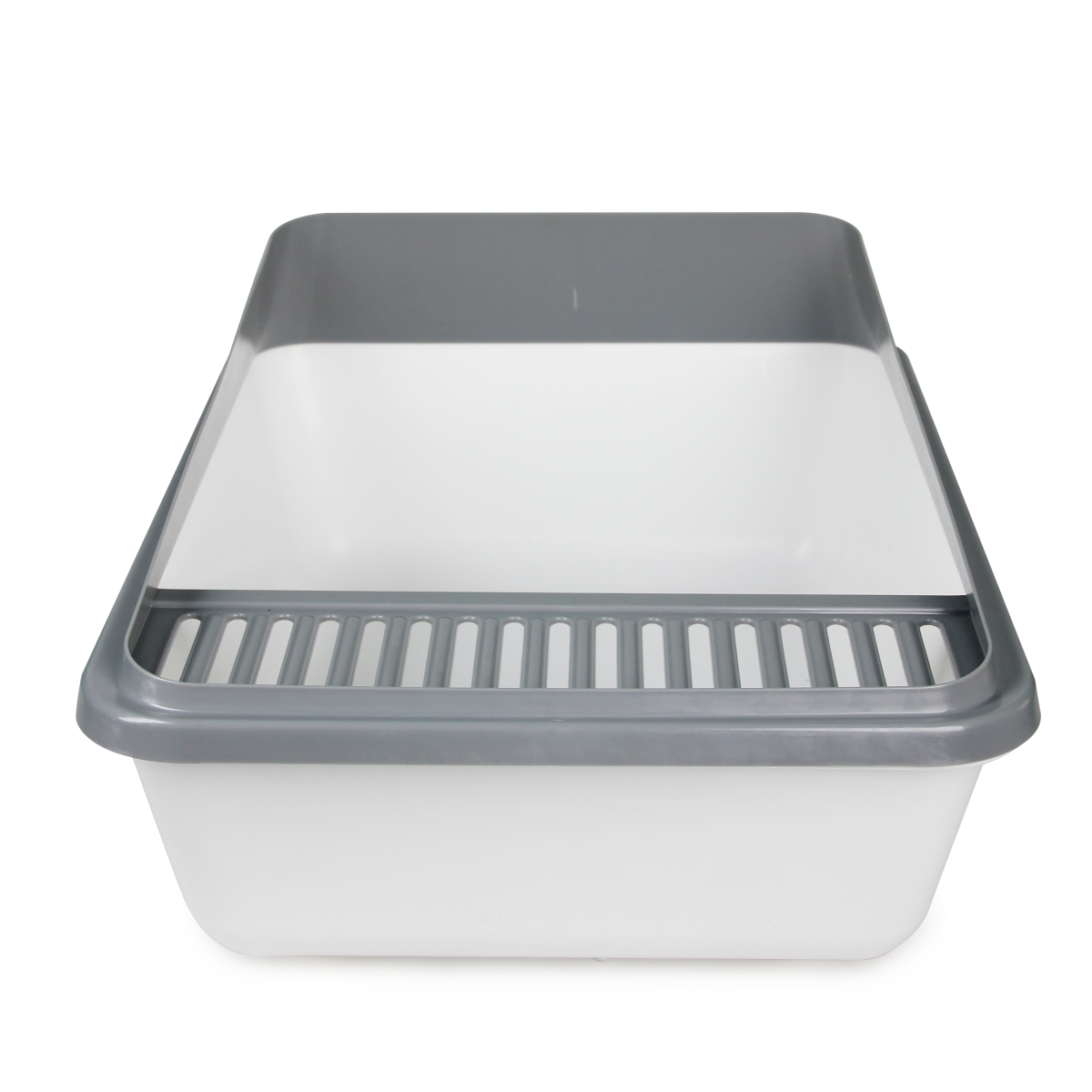 Go Fresh - High Back Cat Litter Box Small - Grey