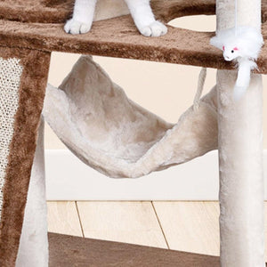 Go Pet Club 53″ Kitten Cat Tree Condo with Scratching Board - Shopivet.com