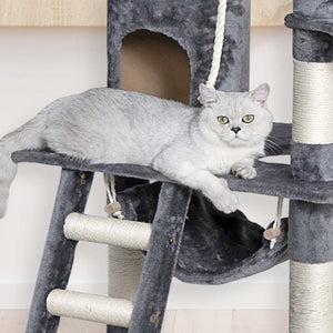 Go Pet Club 62″ Classic Cat Tree with Sisal Covered Posts - Shopivet.com