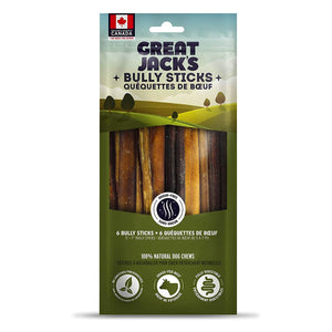 Great Jack’s Odour - Free Bully Sticks – 6 pcs - Shopivet.com