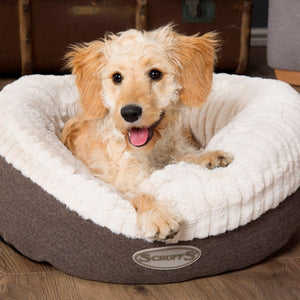 Scruffs Ellen Donut Dog Bed - Grey Medium