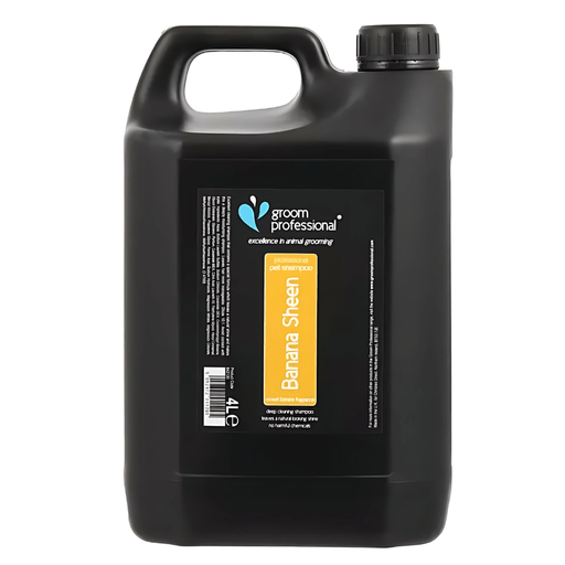 Groom Professional Banana Sheen Pet Shampoo[Volume - 4 Litre, Flavor - Banana Fragrance] - Shopivet.com