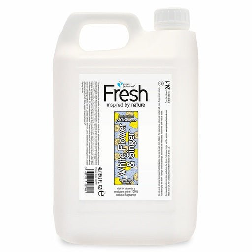 Groom Professional Fresh White Flower & Ginger Shampoo[Volume - 4 litre] - Shopivet.com