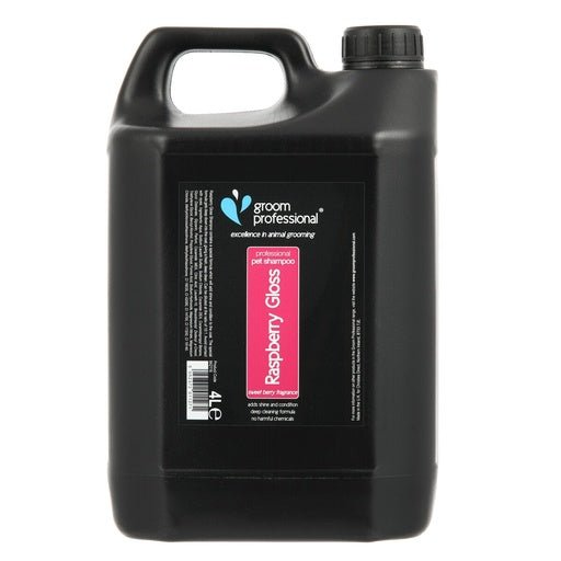 Groom Professional Raspberry Gloss Shampoo[Volume - 4 litre] - Shopivet.com