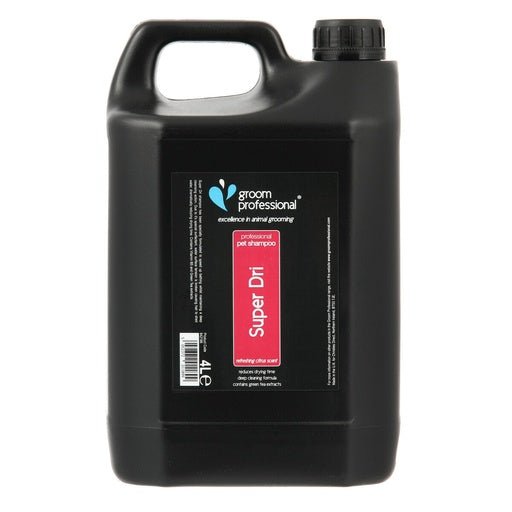 Groom Professional Super Dri Pet Shampoo[Volume - 4 litre, Flavor - Refreshing citrus scent] - Shopivet.com